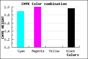 #010009 color CMYK mixer