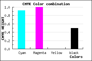#0A007F color CMYK mixer
