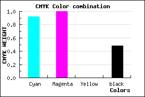 #0A0084 color CMYK mixer