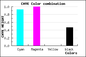 #0A0086 color CMYK mixer