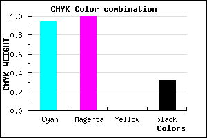 #0A00AD color CMYK mixer