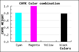 #0A0036 color CMYK mixer