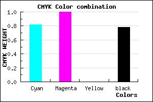 #0A0037 color CMYK mixer