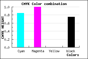 #0A0041 color CMYK mixer