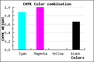 #0A0056 color CMYK mixer