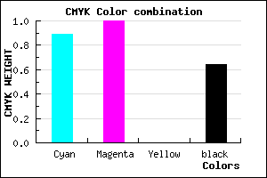 #0A005D color CMYK mixer