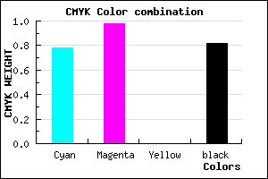 #0A012D color CMYK mixer