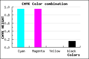 #0A0ADA color CMYK mixer