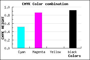 #0A0315 color CMYK mixer