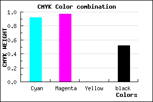 #0A047A color CMYK mixer