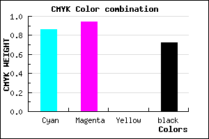 #0A0448 color CMYK mixer