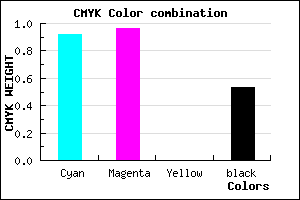 #0A0579 color CMYK mixer