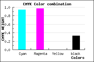 #0A06AC color CMYK mixer