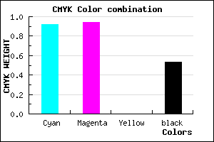 #0A0777 color CMYK mixer