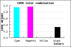 #0A07AB color CMYK mixer