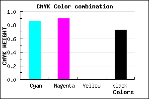 #0A0745 color CMYK mixer