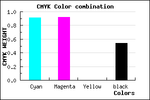 #0A0975 color CMYK mixer