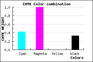 #6400AB color CMYK mixer