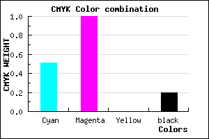 #6400CC color CMYK mixer