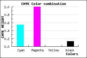 #6400DD color CMYK mixer