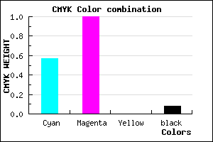 #6400EB color CMYK mixer