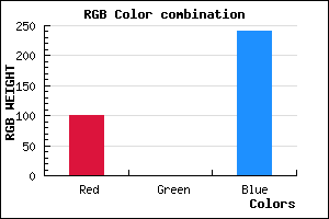rgb background color #6400F0 mixer