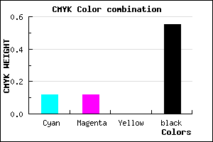 #646472 color CMYK mixer