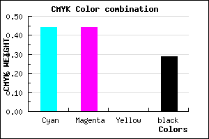 #6464B4 color CMYK mixer