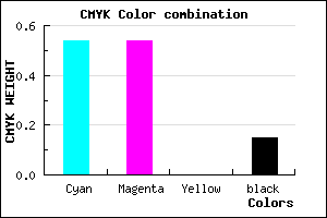 #6464D8 color CMYK mixer