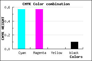 #6464E6 color CMYK mixer