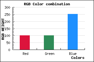 rgb background color #6464FC mixer