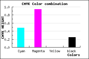 #640BBF color CMYK mixer