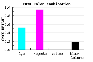 #640CD0 color CMYK mixer