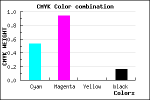 #640CD6 color CMYK mixer