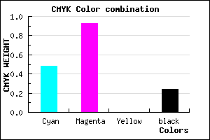 #640EC2 color CMYK mixer