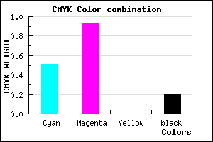 #640FCD color CMYK mixer