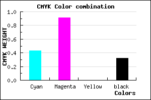 #6410AE color CMYK mixer