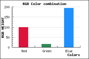 rgb background color #6410C2 mixer