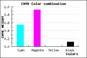 #6410E0 color CMYK mixer