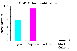 #6411FA color CMYK mixer