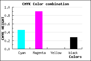 #6412B7 color CMYK mixer