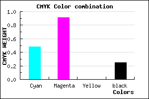 #6412BF color CMYK mixer