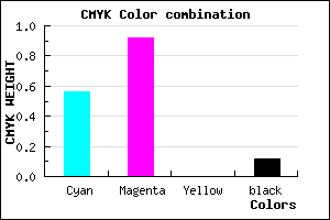 #6412E1 color CMYK mixer