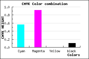 #6412E5 color CMYK mixer