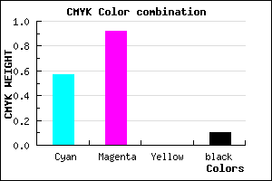 #6412E6 color CMYK mixer