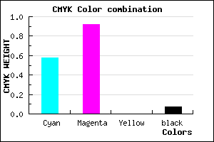 #6412EE color CMYK mixer