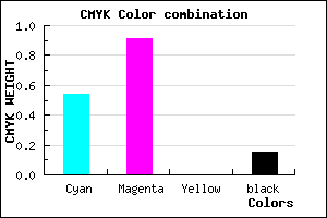 #6413D9 color CMYK mixer