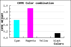 #6413DC color CMYK mixer