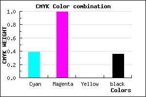 #6402A4 color CMYK mixer