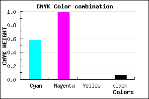 #6402F0 color CMYK mixer